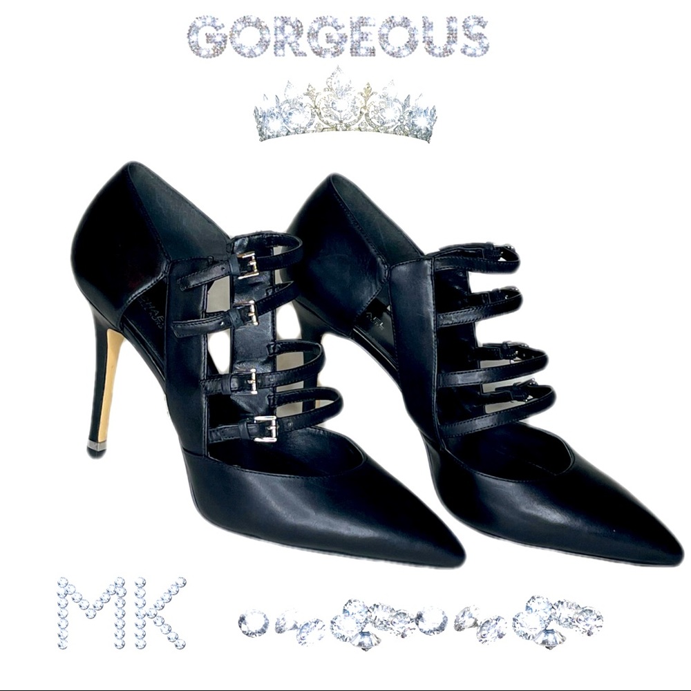 SOLD MICHAEL KORS BLACK HEELS SIZE 10 US